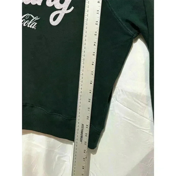 NWOT Wildfox M Green Coca-Cola Graphic Crew Neck Sweatshirt Pullover Comfort - Picture 7 of 9